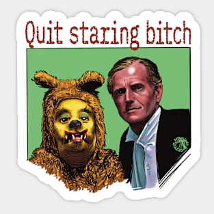 quit staring Sticker